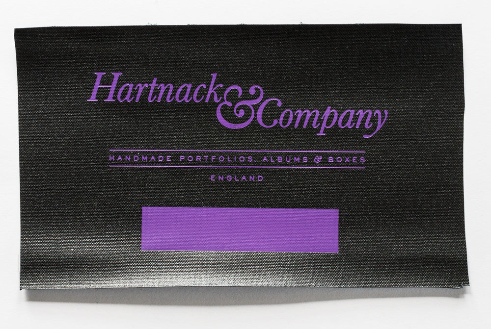 Purple V937 Foil on Black Buckram