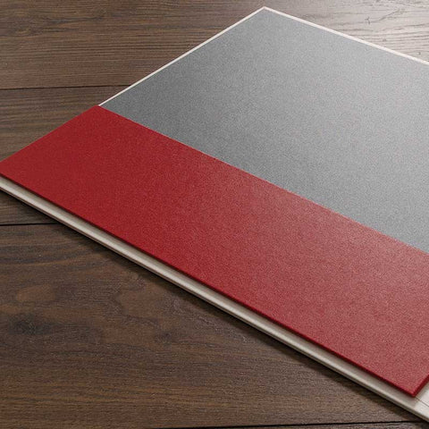 horizontal pocket in architects design portfolio book