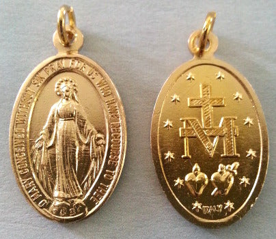 gold plated miraculous medal
