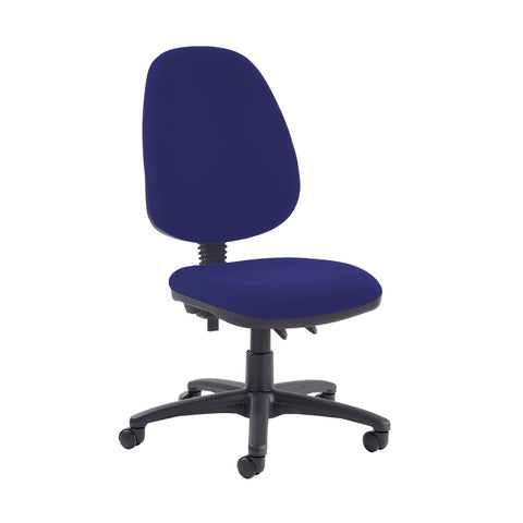 Jota high back PCB operator chair with no arms - Ocean Blue - Furniture