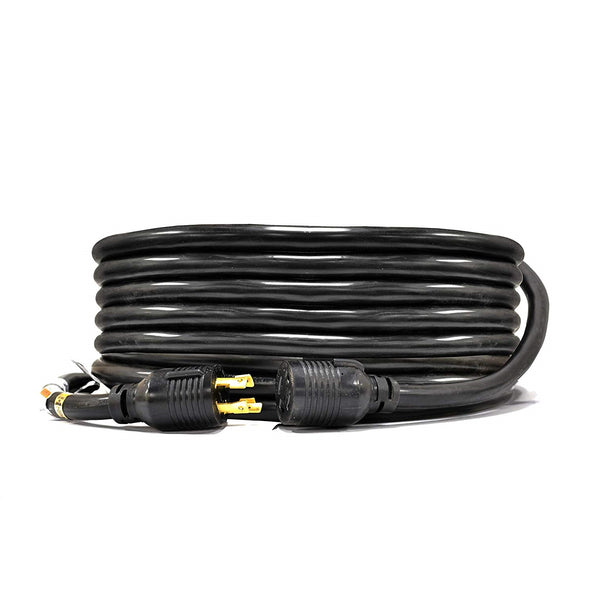 4 Prong Generator Distribution Extension Power Cord 50Ft L14-30P to Four 5-20R 