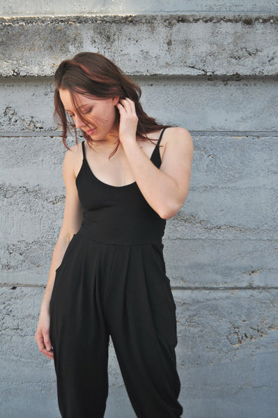 Black Spaghetti Strap Jumpsuit