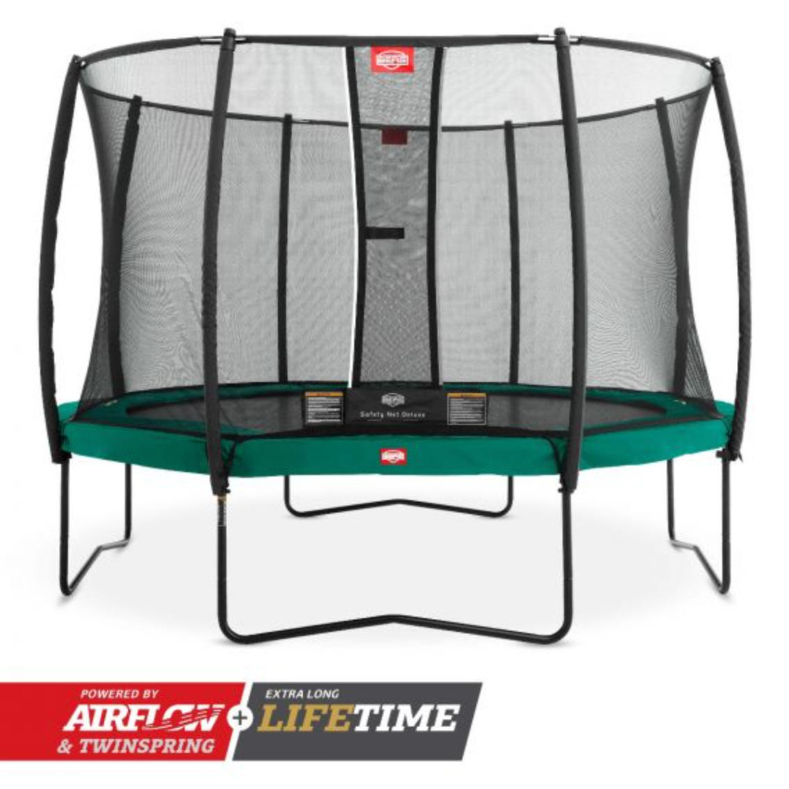 Array schors Omgekeerd BERG Round Champion 14ft + Safety Net Deluxe Trampoline – WePlayAlot