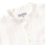 100% Linen Popover Shirt - Natural White