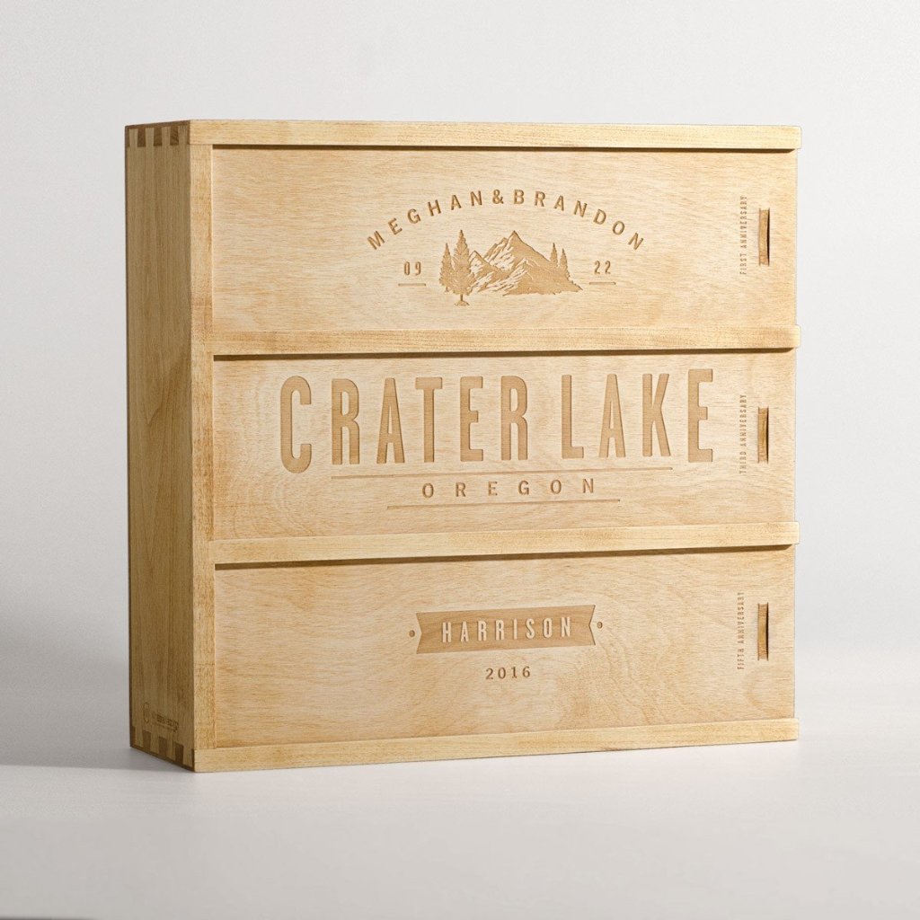 Anniversary Wine Box - Into The Woods - Destination Wedding Gift – Artificer Wood Works1024 x 1024