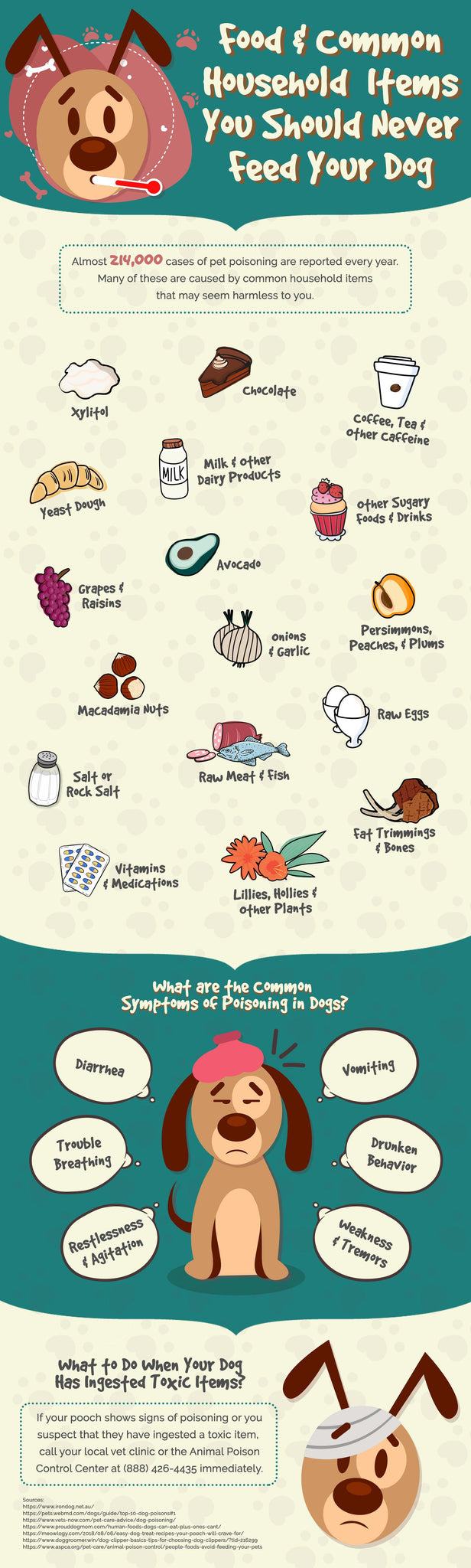 pet food poisoning causes infographic
