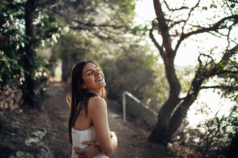 woman enjoying the outdoors