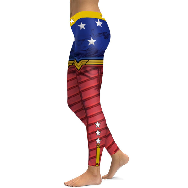 wonder woman gym leggings