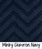 Minky Chevron Navy