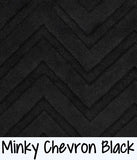 Minky Chevron Black