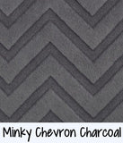 Minky Chevron Charcoal