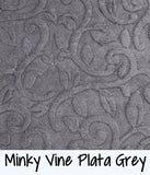 Minky Vine Plata Grey