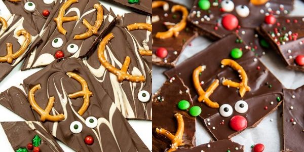 reindeer choc bark