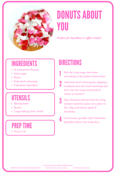 Donuts about you recipe