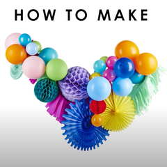 fancy balloon garland video tutorial