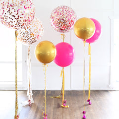 Jumbo confetti balloons by Lovely Occasions Brisbane
