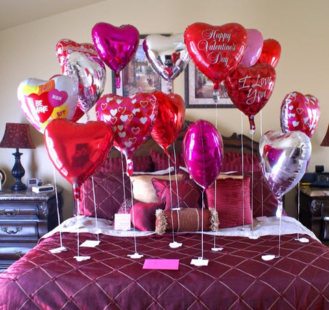 love balloon bed