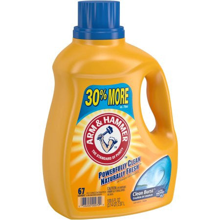 Arm Hammer - Detergente de Ropa Líquido, 3.14 Qt/2.97 lts