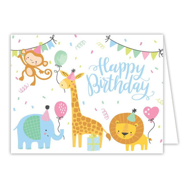 Card - Happy Birthday Zoo Animals