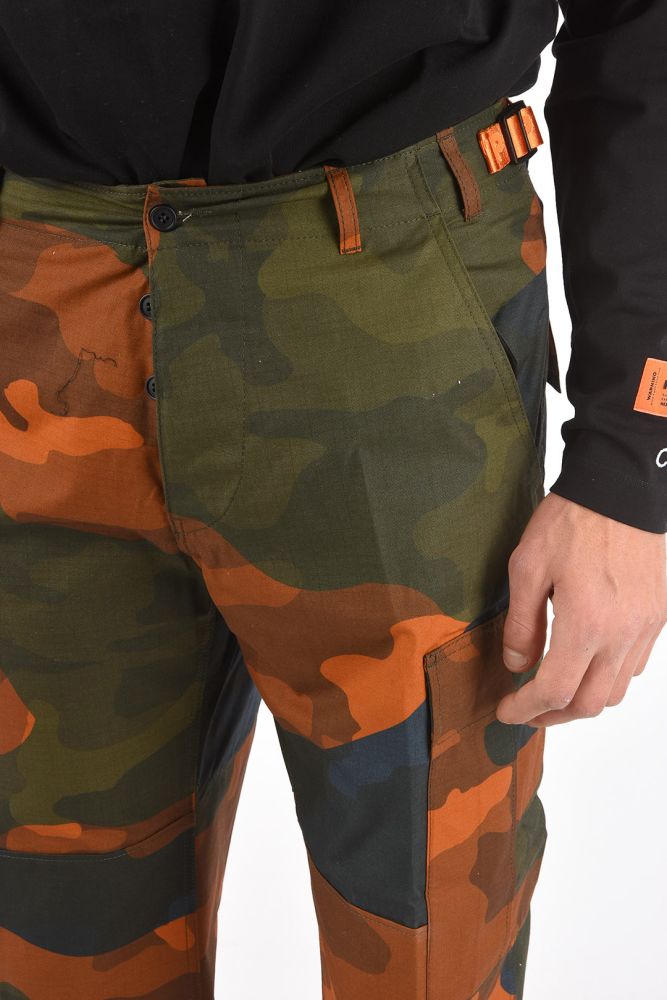 HERON PRESTON Camouflage Printed CTNMB Cargo Pants | La Dolce Vitae