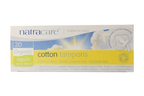Cotton Tampons Regular 20 pack - Natracare