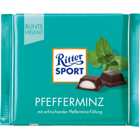 Shop 5x Ritter Sport Chocolate Peppermint 100g at great prices on discandooo.com