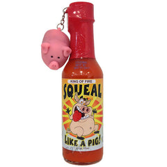Squeal Like A Pig Hot Sauce with Naughty Pig Key Chain