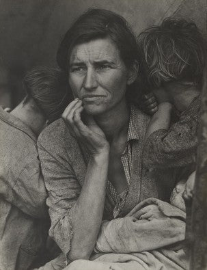 Photograph of American Artist photographer Dorothea Lange
