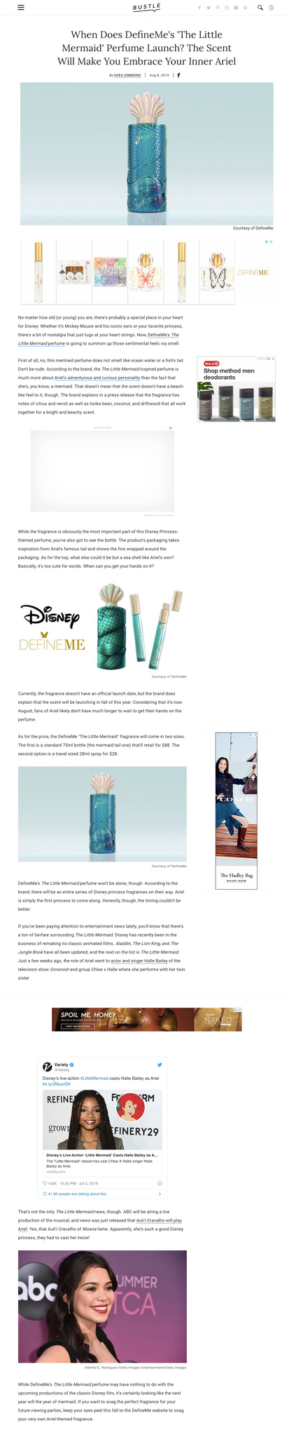 Bustle Feature of DefineMe Ariel Little Mermaid Fragrance