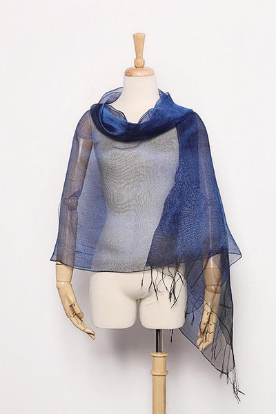 blue wrap scarf