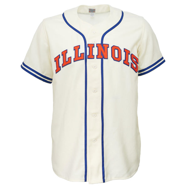 Youth ProSphere #1 White Illinois Fighting Illini Baseball Jersey