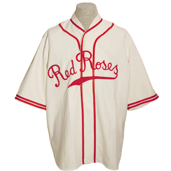 red rose baseball jersey