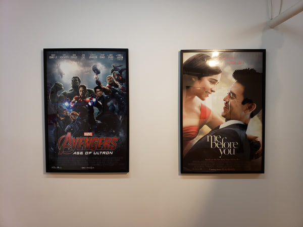 Movie posters of Avengers and Me Before You starring John Cho