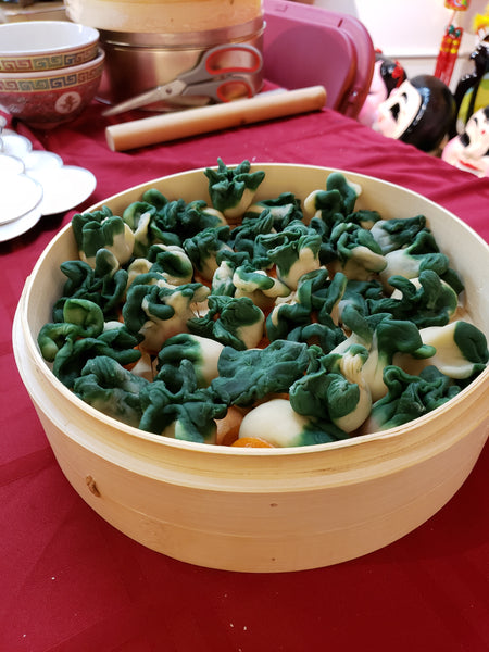 Christine's "bok choy" dumplings