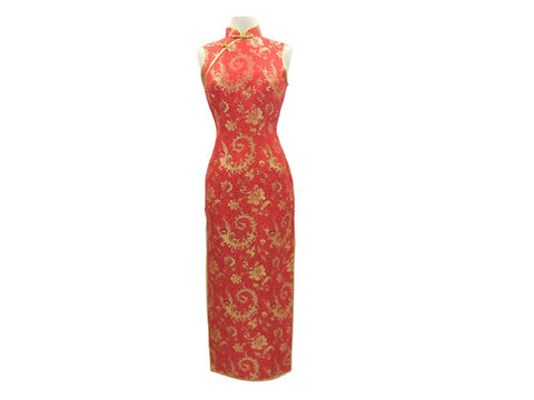 Beautiful red and gold qipao