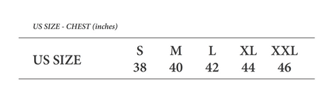 polo size chart