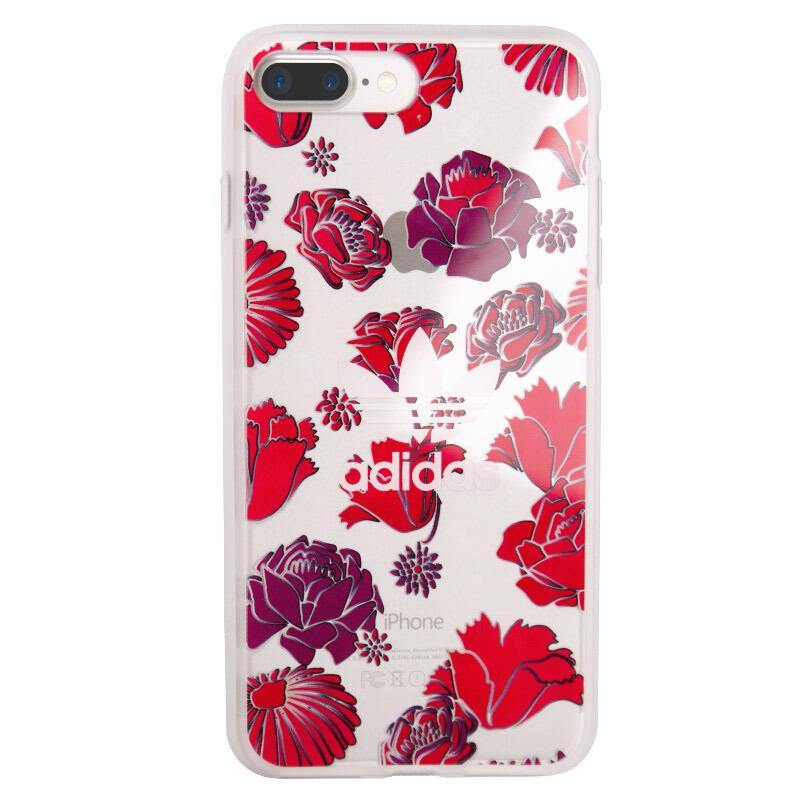 adidas Originals Bohemian Red Clear Back Case Cover for Apple iPhone 8 Armor King Case