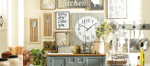 country, shabby chic kitchen decor ideas