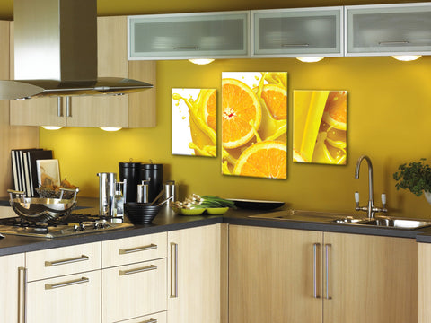 modern kitchen art, yellow kitchen decor