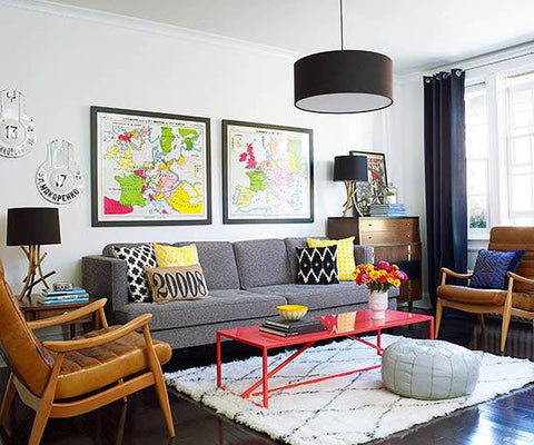 Awesome Apartment Decor with Color Accents