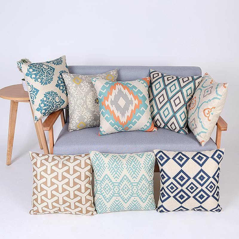 turquoise sofa pillows