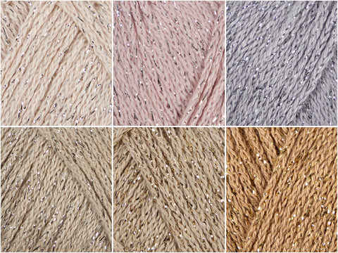 Rico Design Fashion Cotton Métallisé Fine Gems Colour Pack