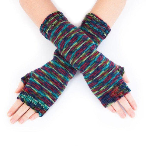 Simple Fingerless Mitts by Sue Stratford in West Yorkshire Spinners Signature 4-Ply Cocktails