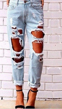 jeans boyfriend destroyed