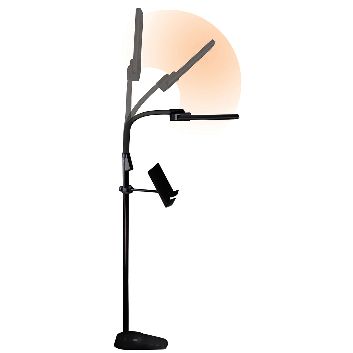 ottlite dual head led floor lamp