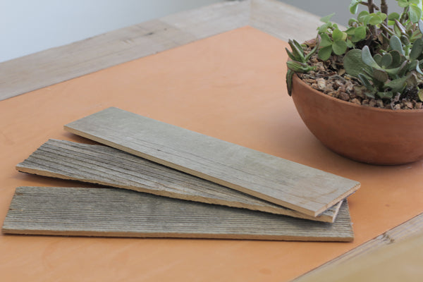 3" reclaimed wood peel & stick panels by plank + mill