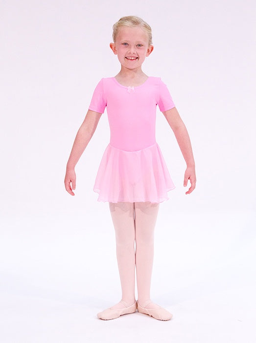 pink skirted leotard