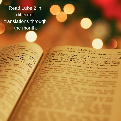 Bible open to Luke 2