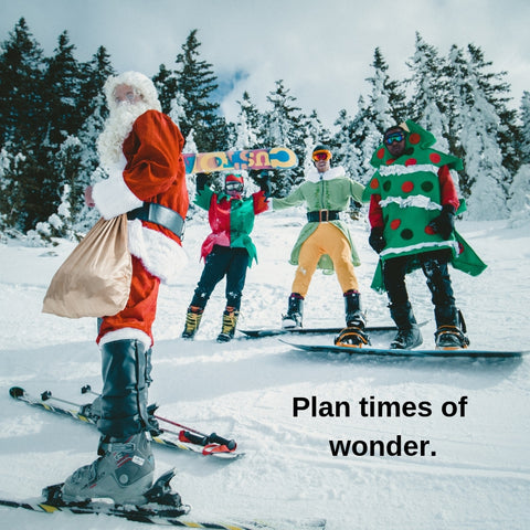 Santa on Ski