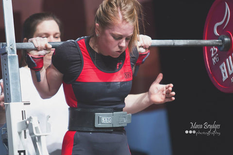 Female Powerlifter Lifting